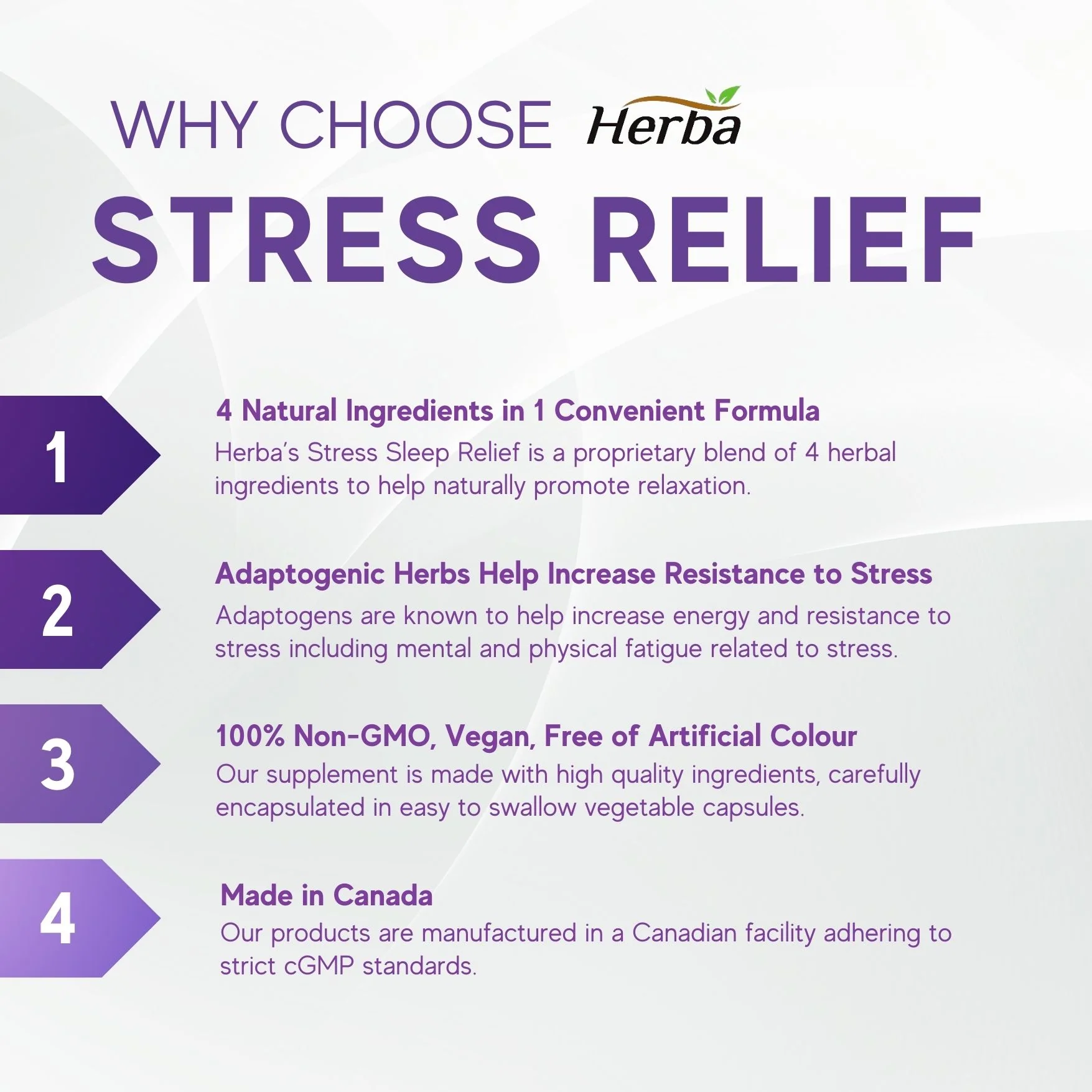 Natural Stress and Sleep Aids for Adult - Melatonin Free - 60 Capsules - Image 4